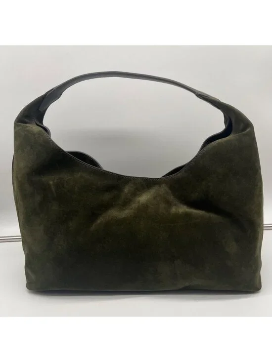 Madewell the Mylie Green Suede Shoulder Bag - Picture 2 of 10